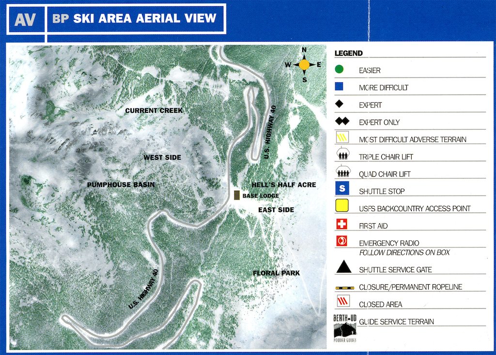 Berthoud Pass Ski Map