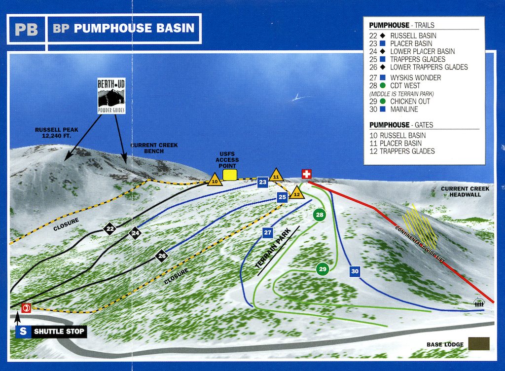 Berthoud Pass Maps - Pumphouse Basin